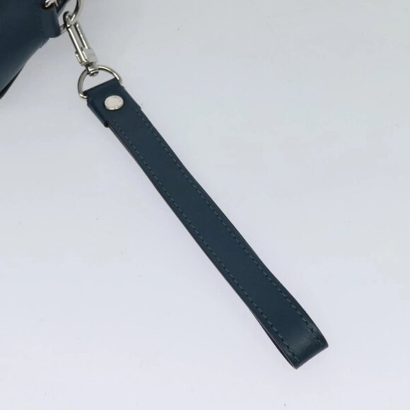 LOUIS VUITTON Epi Neo-Osh Clutch Bag Cyan LV Auth 120827 - Picture 9 of 16